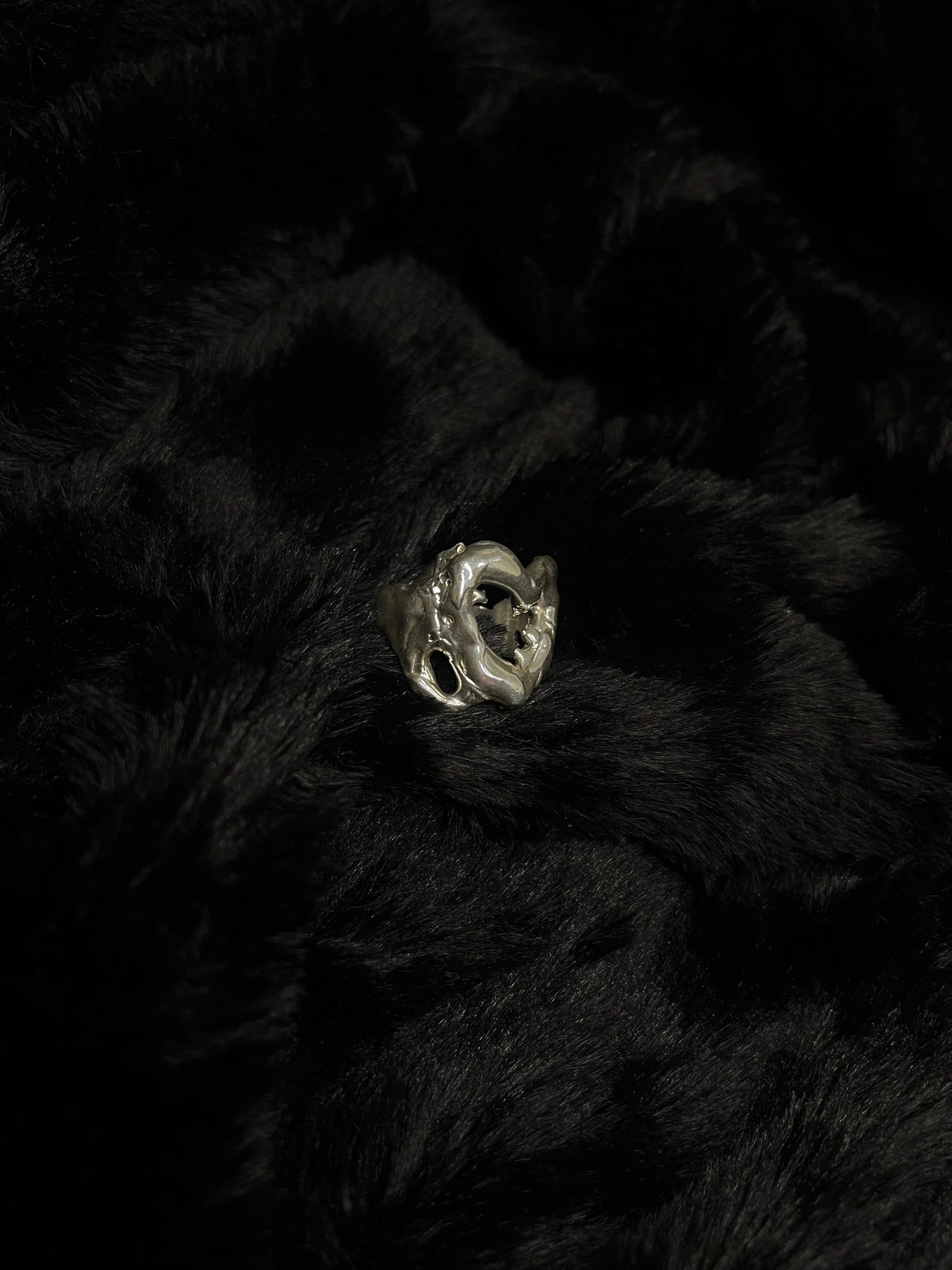 Silver Heartbeat Ring