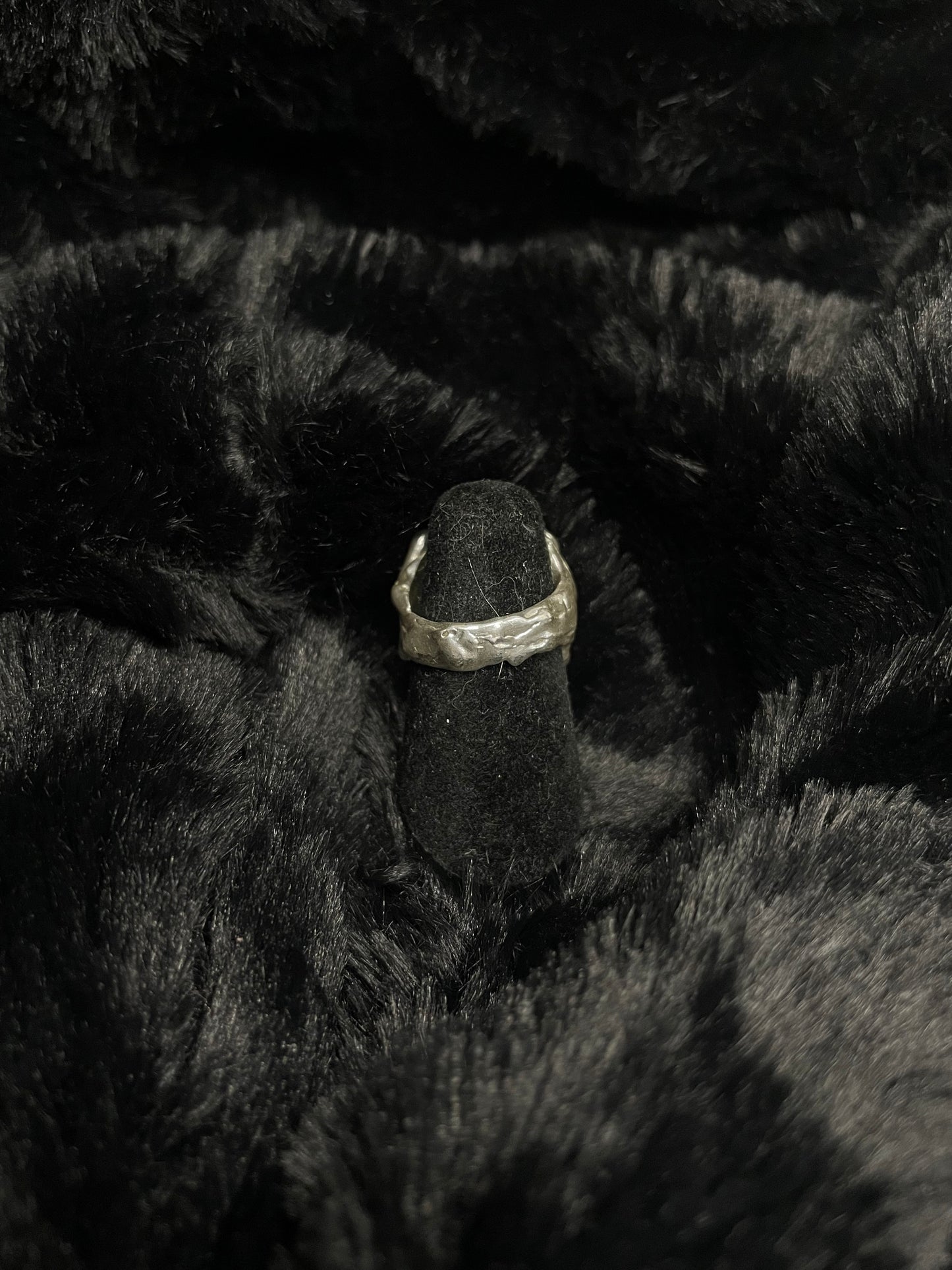 Silver Heartbeat Ring