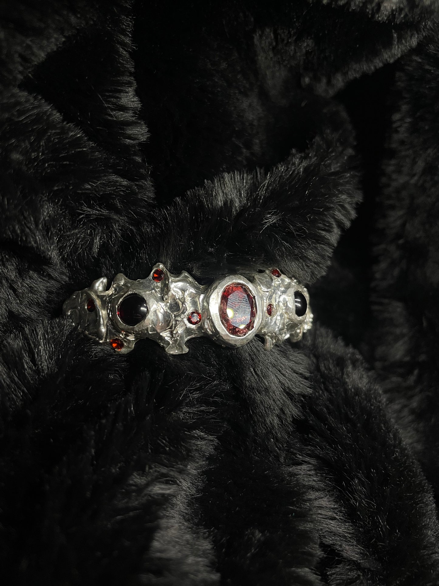 Volcanic Garnets Bracelet